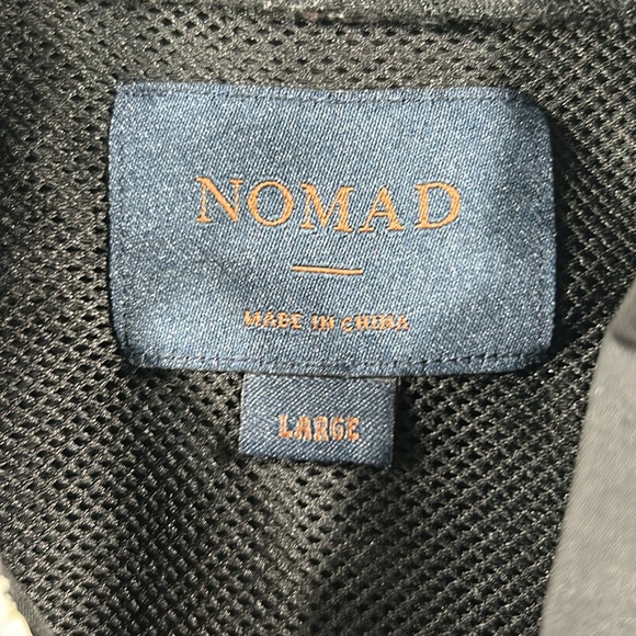 Nomad Men's Black and Tan Block Full Zip Hooded Jacket Size L - Picture 2 of 3